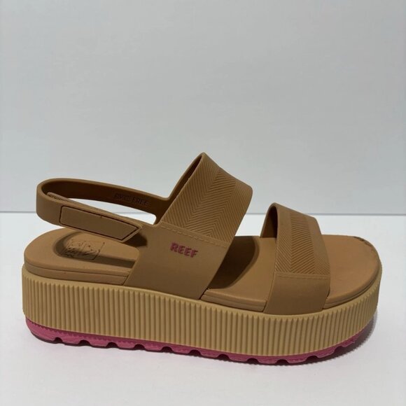 Reef Women’s Water Vista Higher Brown Platform Sandals, Size 9 M - Picture 1 of 6